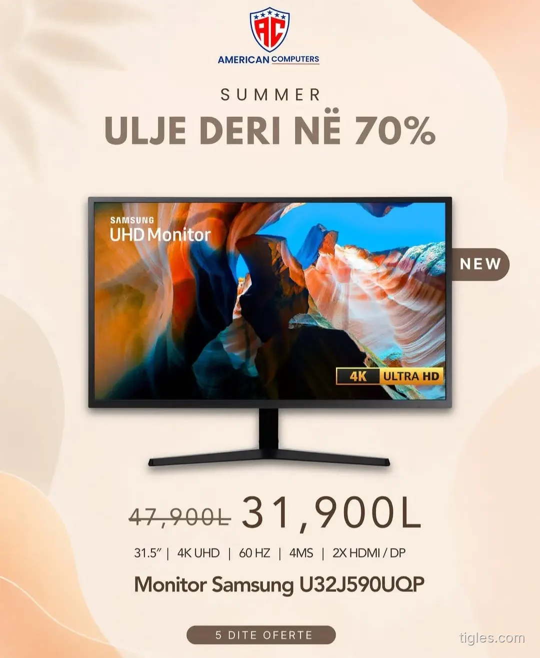Monitor Samsung U32J590UQP