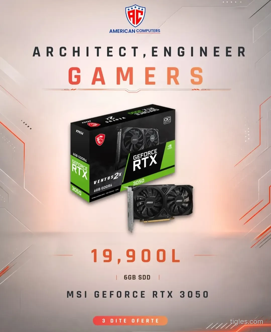 MSI GeForce RTX 3050 Ventus 2X