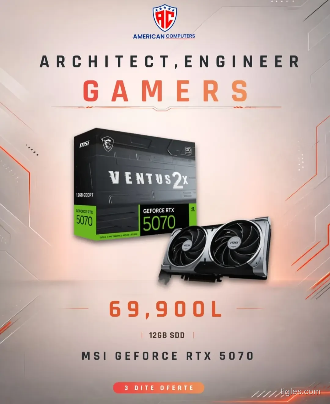 MSI GeForce RTX 5070 Ventus 2X